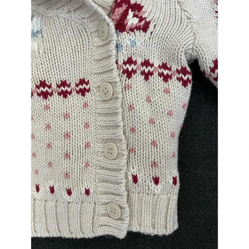 BabyGap Girls 6/12 Button Fall Knit Sweater